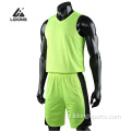 Fashion Custom Basketbal Jersey Groene Kleur Sport Jersey